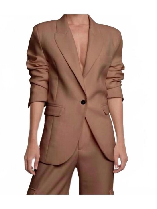 Parentezi Jackets & Blazers - NWT Womens Parentezi Camel Brown (Item-13) Aria Sport Coat Blazer Jacket XS